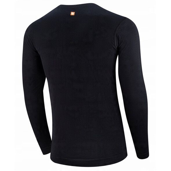 LS1414M Koszulka męska z długim rękawem OUTDOOR WOOL PRO czarny S - GÓRY 14