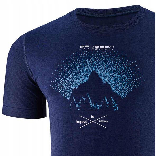 SS1265M Koszulka męska z krótkim rękawem OUTDOOR WOOL PRO ciemnoniebieski S - GÓRY 12