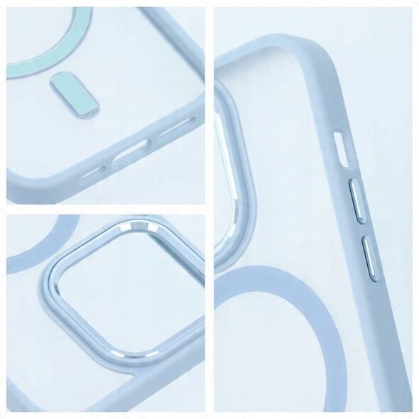 Futerał MATTE MAG COVER kompatybilny z MagSafe do SAMSUNG S25 niebieski