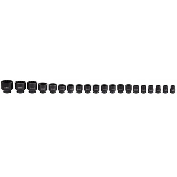 Zestaw narzędzi udarowych 26el. 3/4" (17-50mm) i 1" (55-65mm) (12-kątnych)