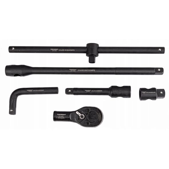 Zestaw narzędzi udarowych 26el. 3/4" (17-50mm) i 1" (55-65mm) (12-kątnych)