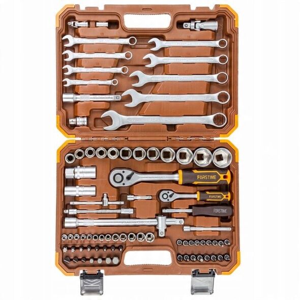 Zestaw narzędzi 82el. 1/4" & 1/2" (6-kątnych)(4-32mm)