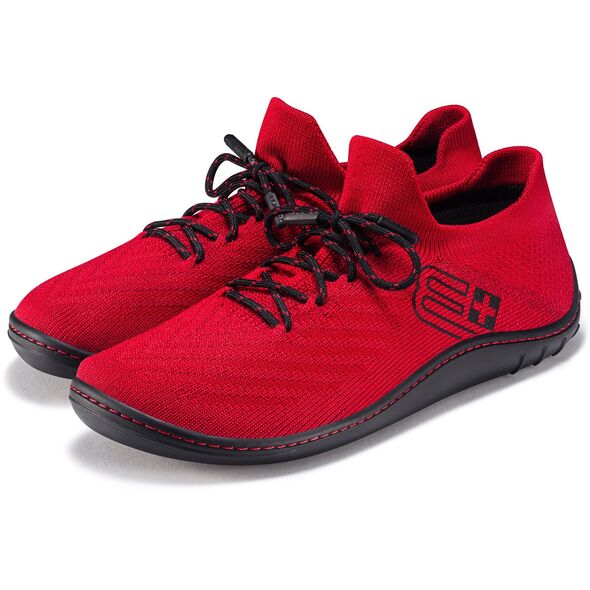 SH5010W Buty damskie BAREFOOT MERINO czerwony/czarny 37