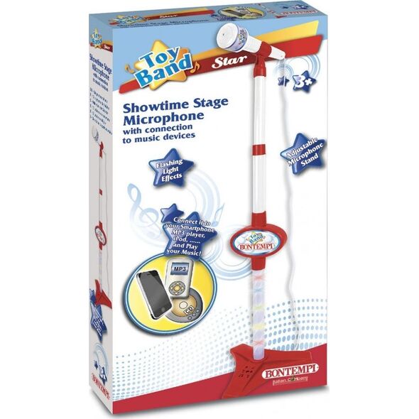 Bontempi Mikrofon Ze Statywem Z Efektami Świetlnymi