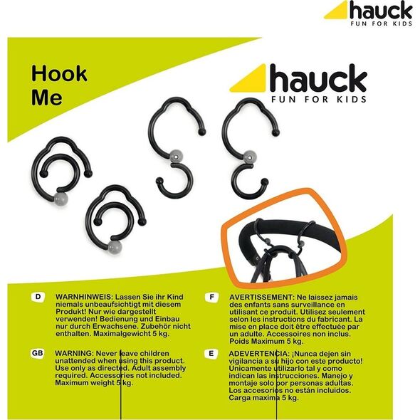 Hauck HAUCK bag hooks for stroller Hook me 618301
