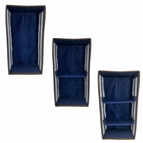 Κουτί με διαχωριστικά M 30 5x15 5x10cm Μπλε 8004226010104