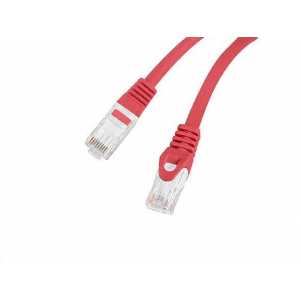 PATCHCORD KAT.6 UTP LSZH CU 1.5M CZERWONY FLUKE PASSED LANBERG