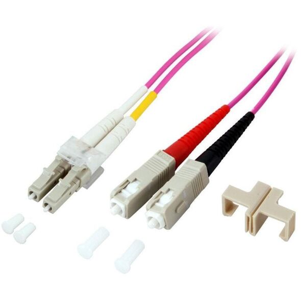 Patchcord światłowodowy OM4 50/125 MM SC-LC Duplex 1m
