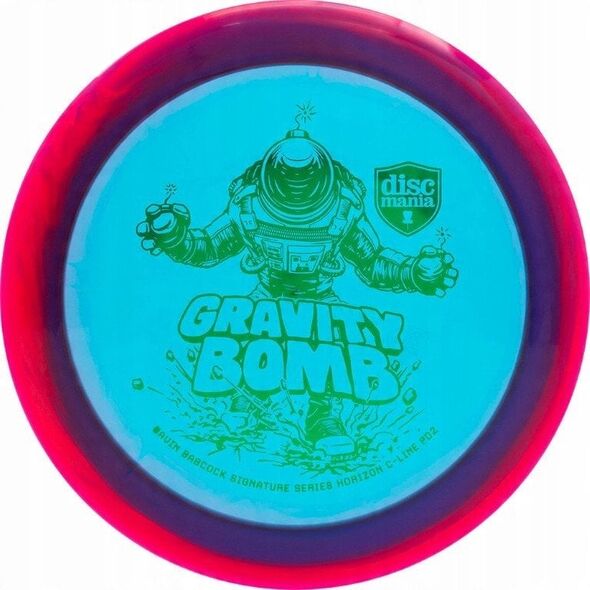 Discgolf DISCMANIA Distance Driver C-LINE PD2 Gravity Bomb Teal/Red 12/4/0/4
