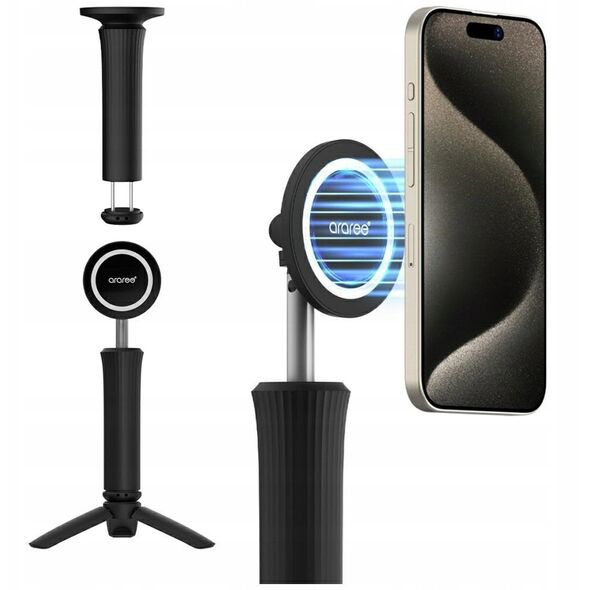 Selfie Stick Araree Magfie Pod Lite Τρίποδο MagSafe μαύρο