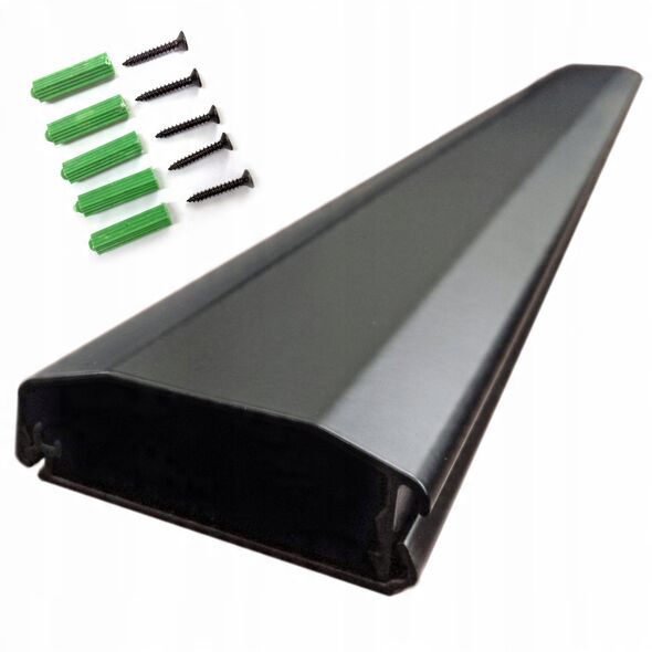 Μάσκα110-B - aluminiowa maskownica kabli z systemem click-lock dł. 110 cm