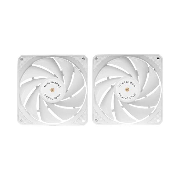 Σετ ανεμιστήρων Mars Gaming MFNCLX2W PWM 2x 120mm / FDB