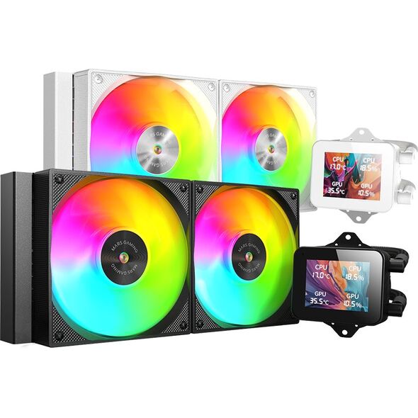 Σύστημα Υδρόψυξης Mars Gaming MLVISION240 με οθόνη LCD 360º / TDP έως 500W