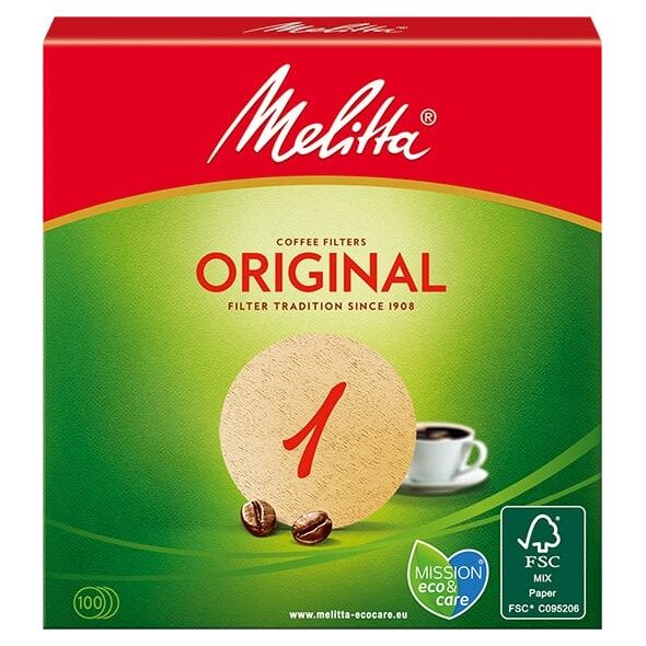 Melitta 4006508204335, Φίλτρο καφέ, Melitta, Καφέ, Χαρτί, 100 τεμ.