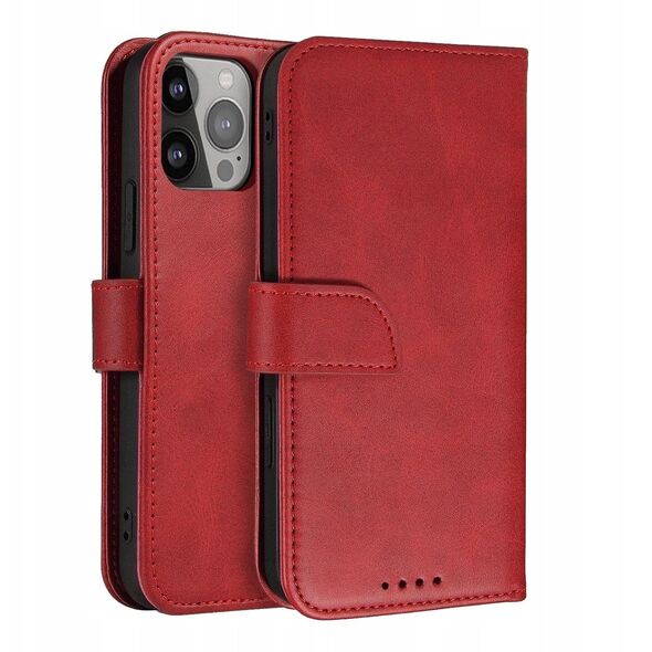 Etui Magnet Case z klapką do Samsung Galaxy S25 - czerwone