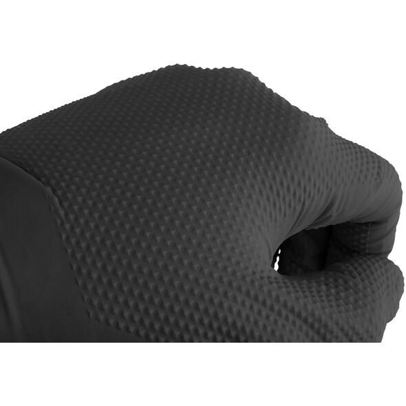 Rękawice nitrylowe SOLID GRIP 50szt. r. M czarne (10)