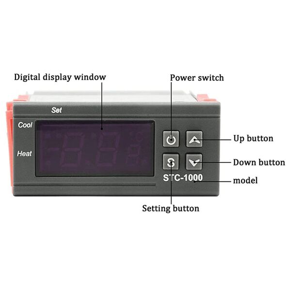 Termostat 230V STC-1000