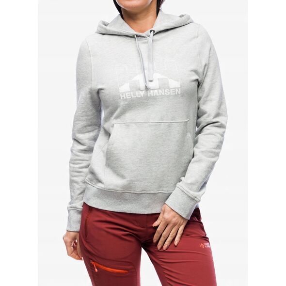 Bluza damska Helly Hansen Nord Graphic Pullover Hoodie - grey melange