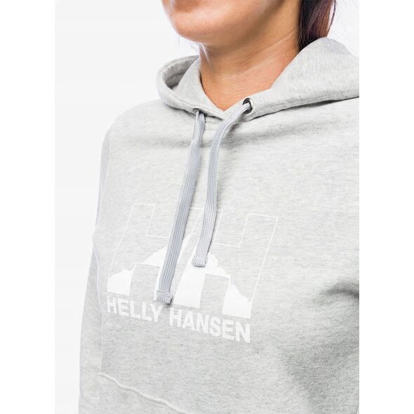 Bluza damska Helly Hansen Nord Graphic Pullover Hoodie - grey melange