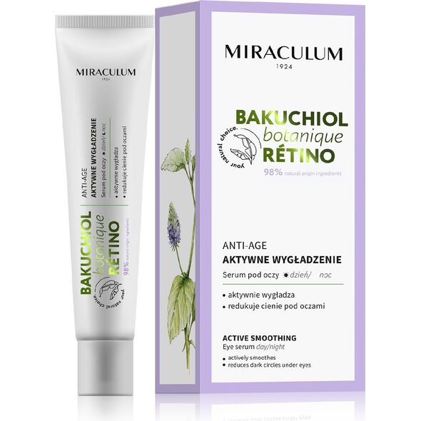 Miraculum  Bakuchiol Botanique Retino Serum pod oczy - aktywne wygładzenie 20ml