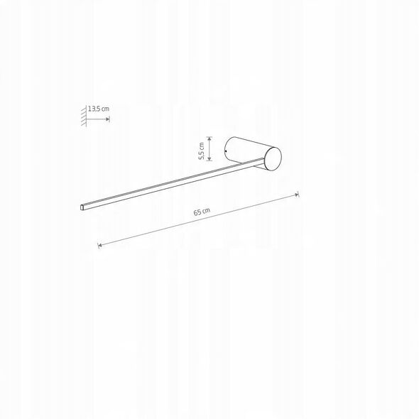 Nowodvorski Arm 10366 απλίκα τοίχου λάμπα 1x10W LED 3000K 360 lm μαύρο/λευκό