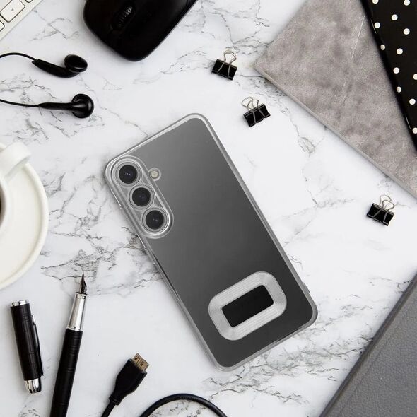 Futerał GLAM do XIAOMI REDMI NOTE 14 5G srebrny