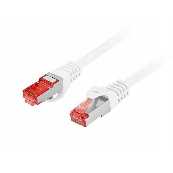 PATCHCORD KAT.6 S/FTP LSZH CU 20M BIAŁY FLUKE PASSED LANBERG