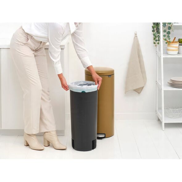 Κάδος Απορριμμάτων Brabantia NewIcon 30 Λίτρων Warm Brass