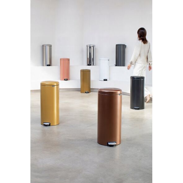 Κάδος Απορριμμάτων Brabantia NewIcon 30 Λίτρων Warm Brass