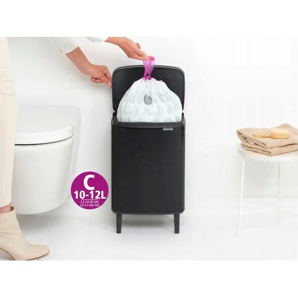 Κάδος απορριμμάτων Brabantia BO HI 12 l Μαύρο Ματ