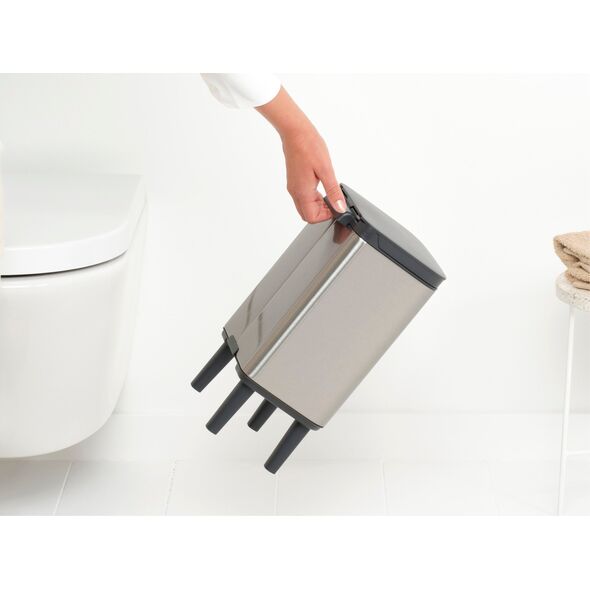 Brabantia BO Κάδος απορριμμάτων HI 4 l Ματ Ατσάλι Ανθεκτικό στις Δαχτυλιές