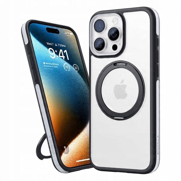 Θήκη Torras Ostand R Fusion για iPhone 16 Pro (Μαύρο)