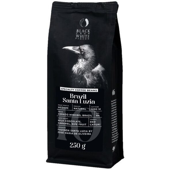 Εξειδικευμένοι κόκκοι καφέ Black Crow White Pigeon Βραζιλία Santa Luzia, 250 γρ