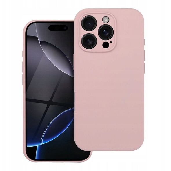 Θήκη SILICONE 2mm για IPHONE 16 Plus συμβατή με MagSafe σε πουδρέ ροζ