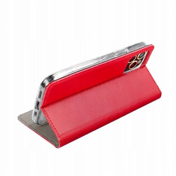 Kabura SMART CASE Book για MOTOROLA MOTO G PLAY 2025 κόκκινο