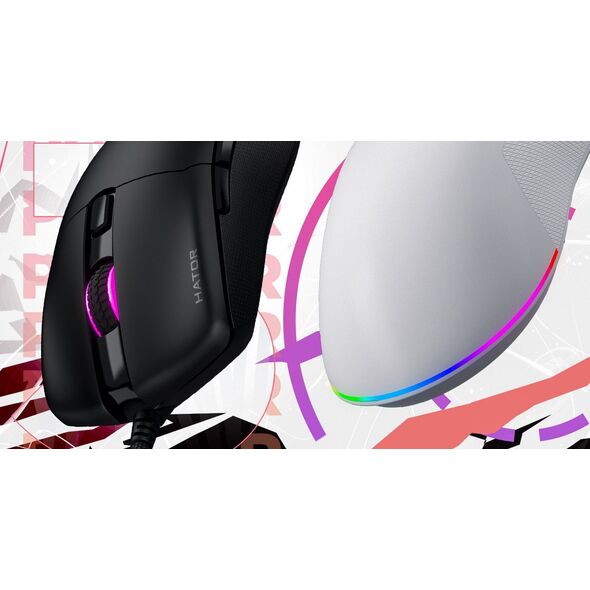 HATOR Pulsar 3 myszka Gaming Oburęczny USB Typu-A Optyczny 12000 DPI