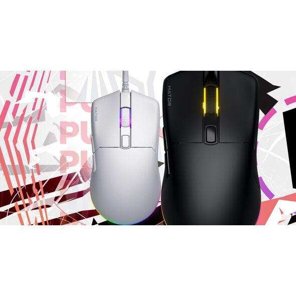 HATOR Pulsar 3 myszka Gaming Oburęczny USB Typu-A Optyczny 12000 DPI
