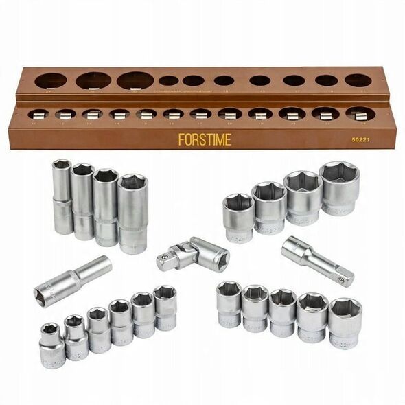 Σετ καρυδάκια 1/2" 22 τεμ. (6-γωνιακά)