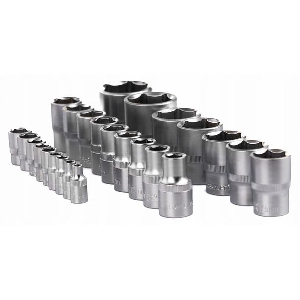 Σετ καρυδάκια 1/4" & 1/2" 25τεμ. (4-32mm) (6-γωνιακά)