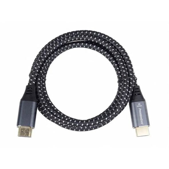 Καλώδιο HDMI 2.1 High Speed + Ethernet καλώδιο 8K@60Hz, επιχρυσωμένοι συνδετήρες, 1,5m PremiumCord