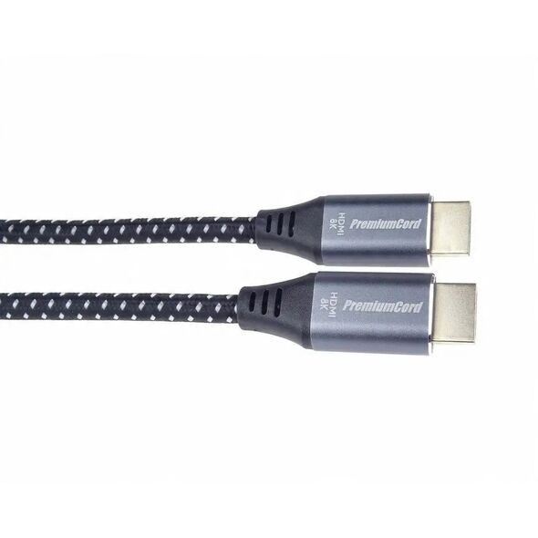 Καλώδιο HDMI 2.1 High Speed + Ethernet καλώδιο 8K@60Hz, επιχρυσωμένοι συνδετήρες, 1,5m PremiumCord