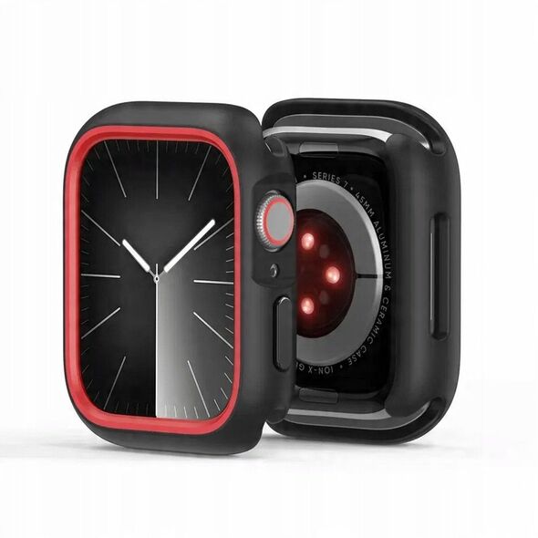 DUX DUCIS θήκη BAMO για Apple Watch σειρά 10 46 mm μαύρο κόκκινο