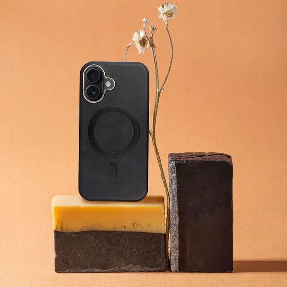 Θήκη GENTLEMAN MAG COVER συμβατή με MagSafe για IPHONE 16 PRO μαύρο