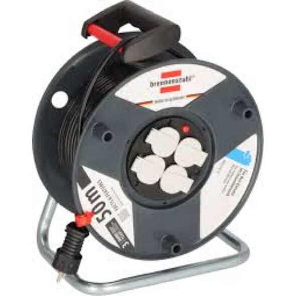 Brennenstuhl Garant Μπαλαντέζα 4 Θέσεων με Καλώδιο 50m/ H05VV-F/ 3G1,5 Black (1205066) (BNN1205066) έως 12 άτοκες Δόσεις