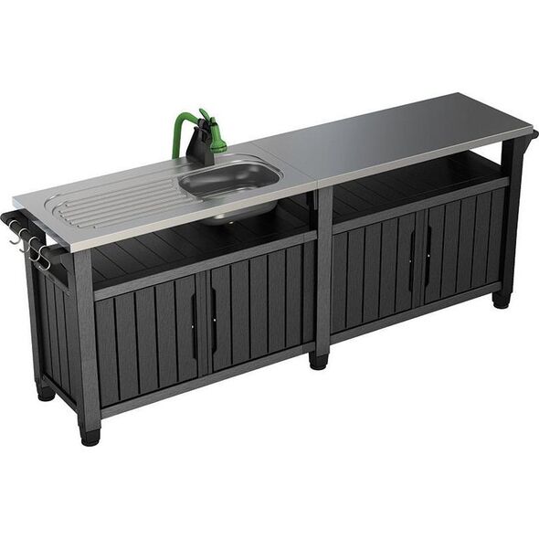 Szafa ogrodowa Keter Szafka ogrodowa Unity Chef, grafit, 237 cm