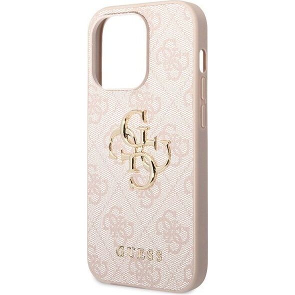 Guess Guess GUHCP15L4GMGPI iPhone 15 Pro 6.1" różowy/pink hardcase 4G Big Metal Logo