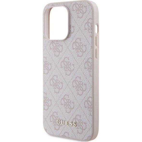 Guess Guess GUHCP15XG4GFPI iPhone 15 Pro Max 6.7" różowy/pink hard case 4G Metal Gold Logo