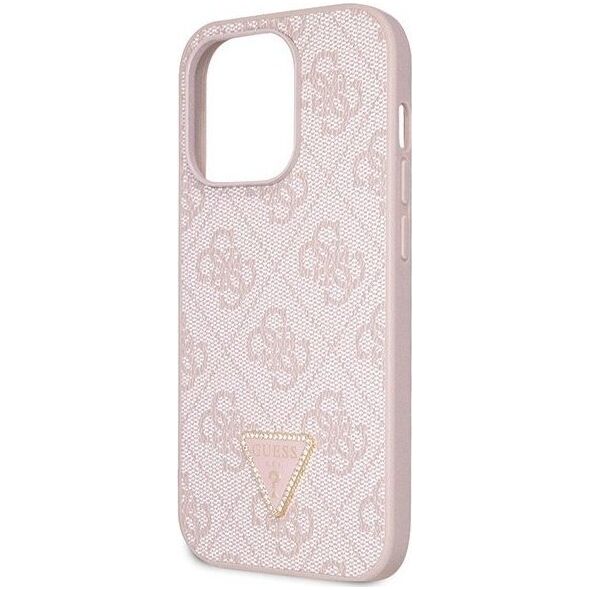Guess Guess GUHCP15LP4TDSCPP iPhone 15 Pro 6.1" różowy/pink hardcase Crossbody 4G Metal Logo
