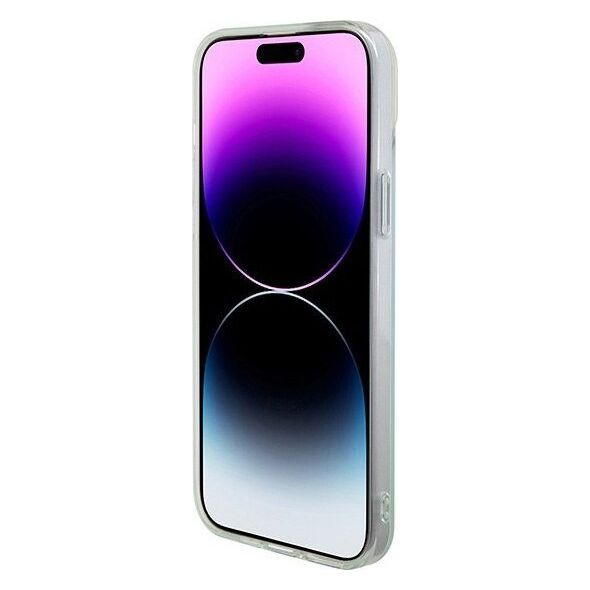 Guess Guess GUHMP15XHITSQ iPhone 15 Pro Max turkusowy/turquoise hardcase IML Iridescent MagSafe
