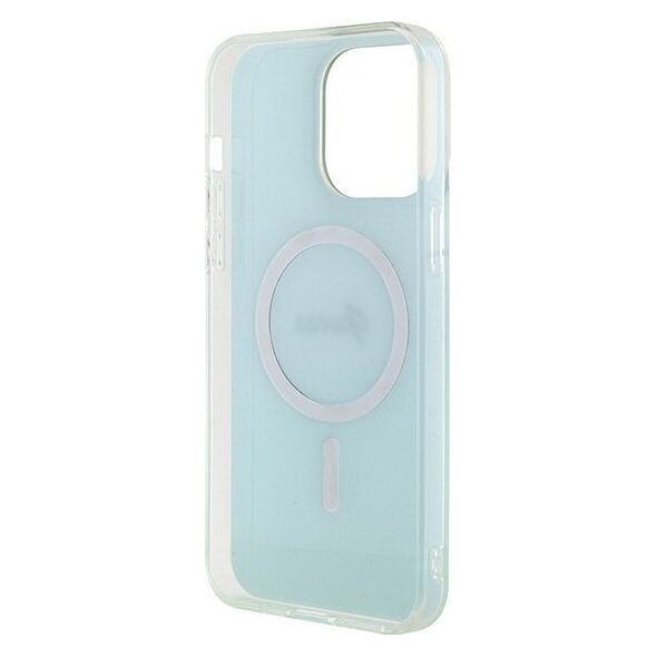 Guess Guess GUHMP15XHITSQ iPhone 15 Pro Max turkusowy/turquoise hardcase IML Iridescent MagSafe